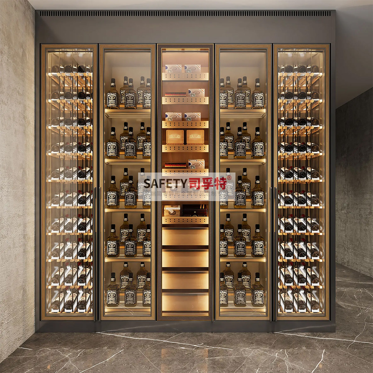 不銹鋼酒柜款式多樣,美觀時尚,經久耐用(圖1) 不銹鋼酒柜款式多樣,美觀時尚,經久耐用(圖1)