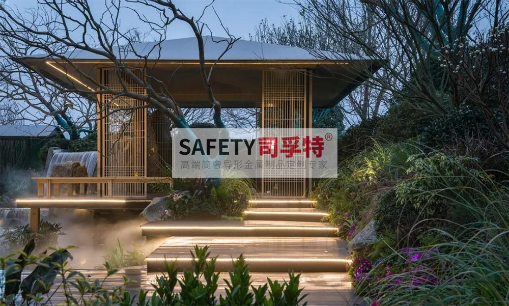 庭院景觀設(shè)計(jì):精制不銹鋼(鋁藝)涼亭搭配智能遮陽(圖9) 庭院景觀設(shè)計(jì):精制不銹鋼(鋁藝)涼亭搭配智能遮陽(圖9)