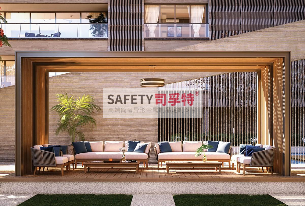 庭院景觀設(shè)計(jì):精制不銹鋼(鋁藝)涼亭搭配智能遮陽(圖3) 庭院景觀設(shè)計(jì):精制不銹鋼(鋁藝)涼亭搭配智能遮陽(圖3)