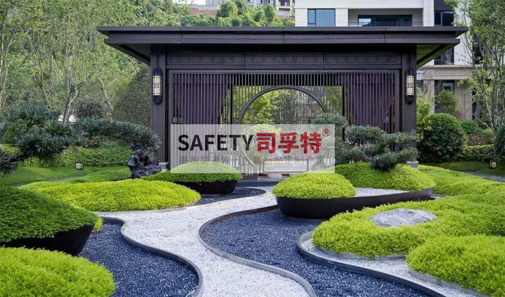 庭院景觀設(shè)計(jì):精制不銹鋼(鋁藝)涼亭搭配智能遮陽(圖4) 庭院景觀設(shè)計(jì):精制不銹鋼(鋁藝)涼亭搭配智能遮陽(圖4)