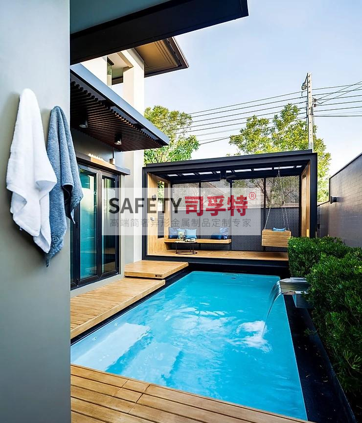 庭院景觀設(shè)計(jì):精制不銹鋼(鋁藝)涼亭搭配智能遮陽(圖8) 庭院景觀設(shè)計(jì):精制不銹鋼(鋁藝)涼亭搭配智能遮陽(圖8)